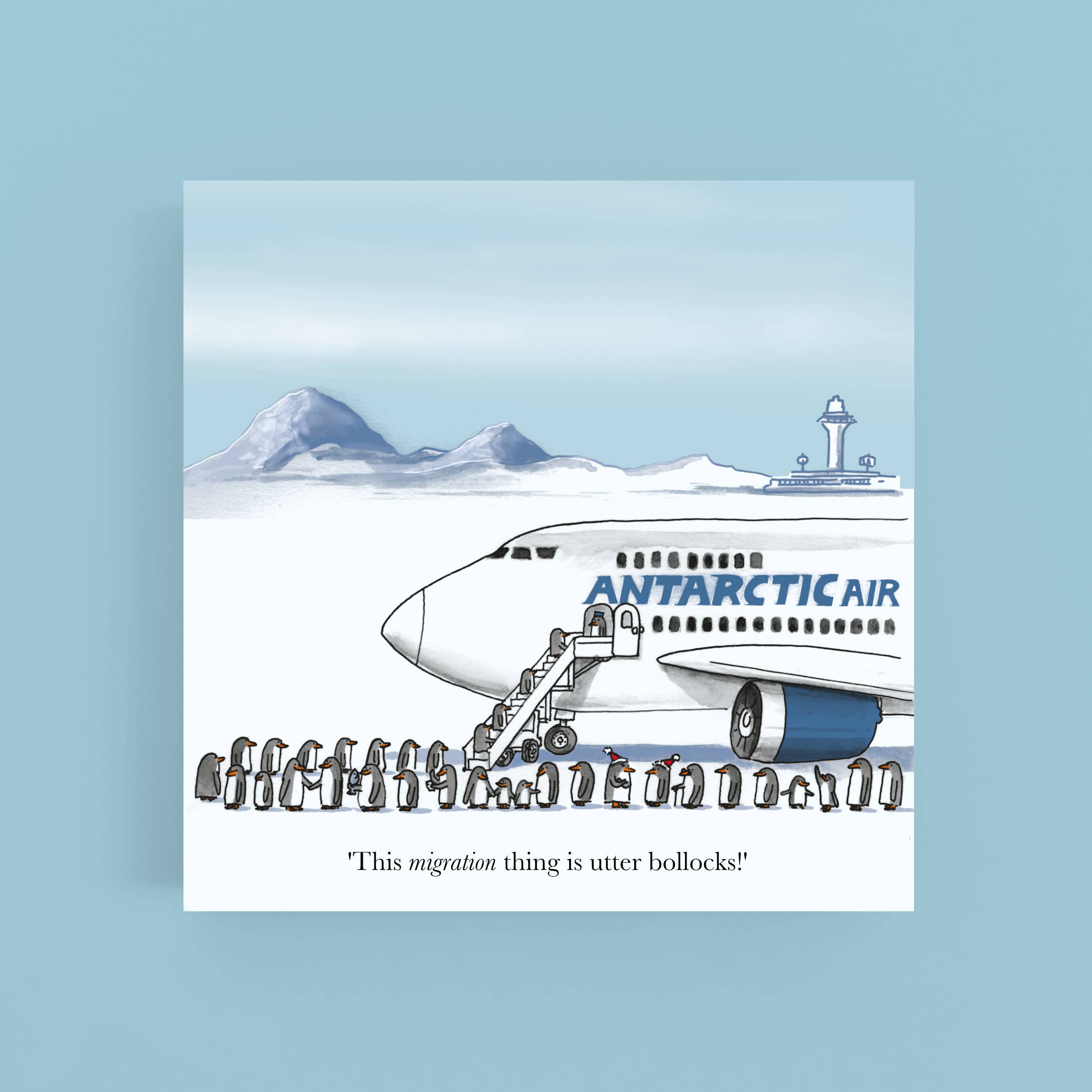 Penguin Migration - Christmas Card by Cardinky