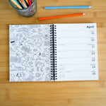 Carica l'immagine nel visualizzatore di Gallery, PEANUTS® 2027 Monthly/Weekly Coloring Calendar with Stickers: AMP Calendars

