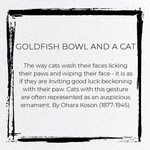 Load image into Gallery viewer, GOLDFISH BOWL AND A CAT: Japanese Greeting Card
