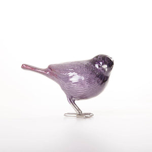 Brushed Purple Bird 12.5 cm