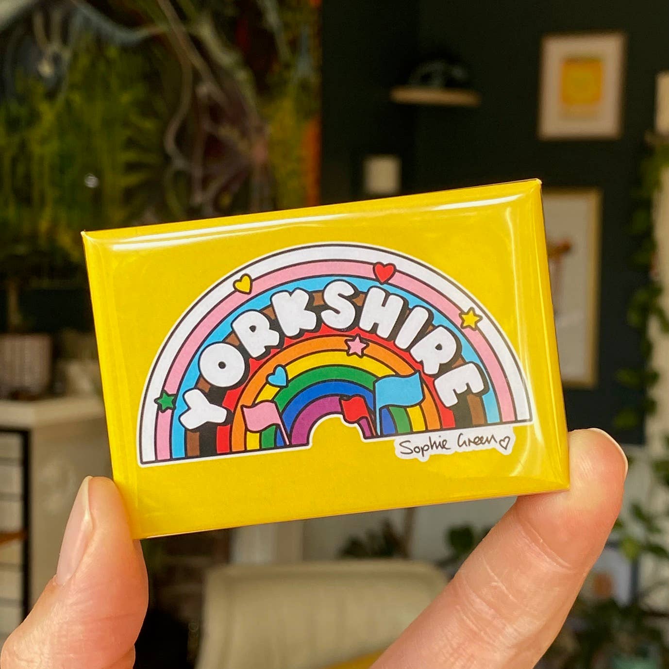 Yorkshire Rainbow Fridge Magnet