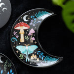 Load image into Gallery viewer, Crescent Moon Dark Forest Print Trinket Dish
