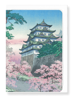 Load image into Gallery viewer, NAGOYA CASTLE IN THE SPRING: Japanese Greeting Card
