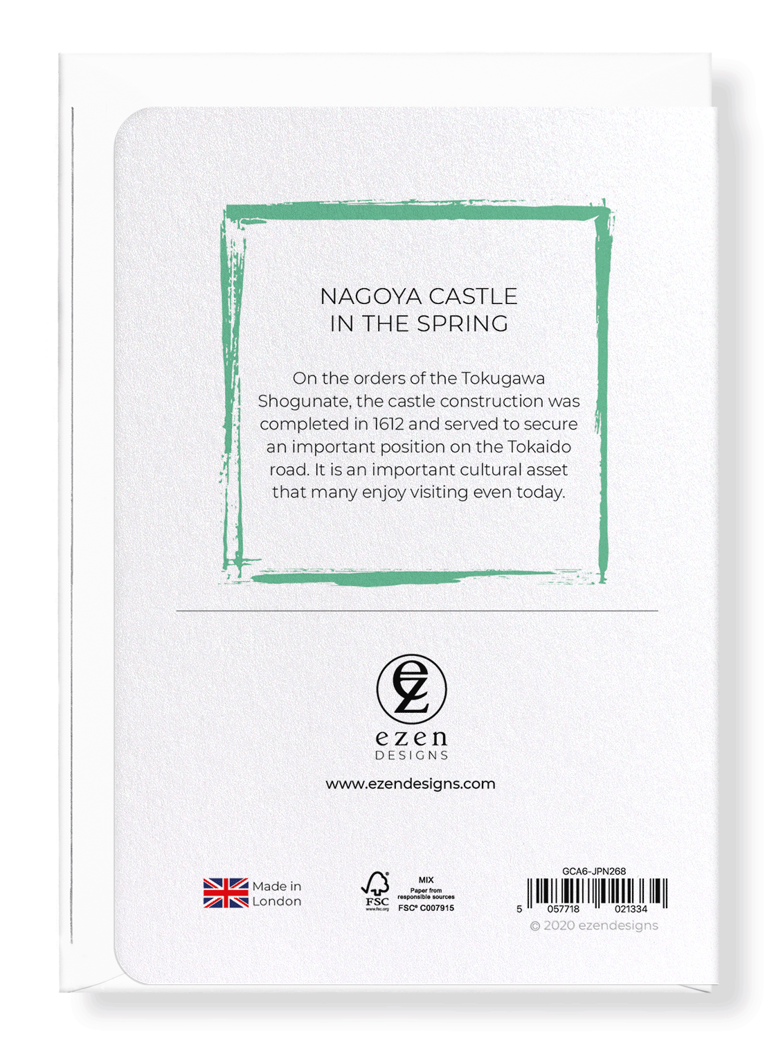 NAGOYA CASTLE IN THE SPRING: Japanese Greeting Card