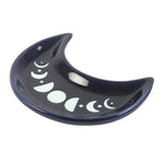 Load image into Gallery viewer, Blue Moon Phase Crescent Moon Trinket Dish
