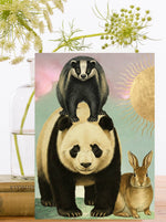 画像をギャラリービューアに読み込む, Panda Badger and Hare - Madame Treacle
