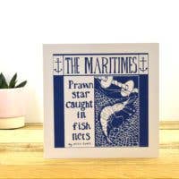 Prawn Star Greetings Card by Tracy Evans for Port and Lemon