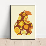 Laden Sie das Bild in den Galerie-Viewer, Pear Unframed Print: Yellow / A4
