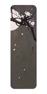 Load image into Gallery viewer, PLUM BLOSSOM AND FULL MOON: Japanese Bookmark
