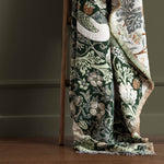 Load image into Gallery viewer, Strawberry Thief Jacquard Throw Forest: Forest / 130 x 170
