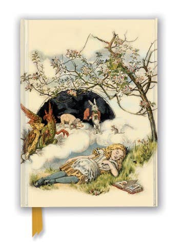 Alice in Wonderland - Alice Asleep Foiled Blank Journal/Notebook (Side-Flap)