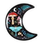 Load image into Gallery viewer, Crescent Moon Dark Forest Print Trinket Dish
