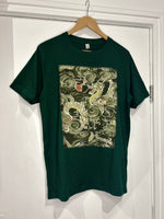 Load image into Gallery viewer, Dragon green handmade design tshirt
