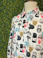 画像をギャラリービューアに読み込む, HIGE Mustache Gents Cotton Shirt
