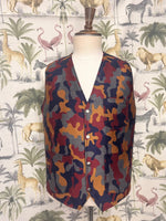 Load image into Gallery viewer, IROHA Camo Wool Waistcoat
