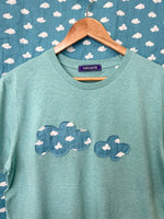 Load image into Gallery viewer, KUMO Cloud Japanese cotton patch T-shirt
