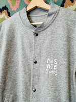 Load image into Gallery viewer, Light Grey Leopard Bomber Sweatshirt
