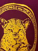 Load image into Gallery viewer, Burgundy Leopard Bomber Sweatshirt
