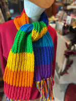 Load image into Gallery viewer, Rainbow Wool Scarf
