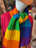 Load image into Gallery viewer, Rainbow Wool Scarf
