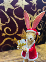 画像をギャラリービューアに読み込む, Jasper Rabbit Santa Present, 15cm
