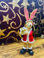 画像をギャラリービューアに読み込む, Jasper Rabbit Santa Present, 15cm
