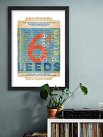 Load image into Gallery viewer, Leeds Ticket To Ride: A4 unframed (PK2)
