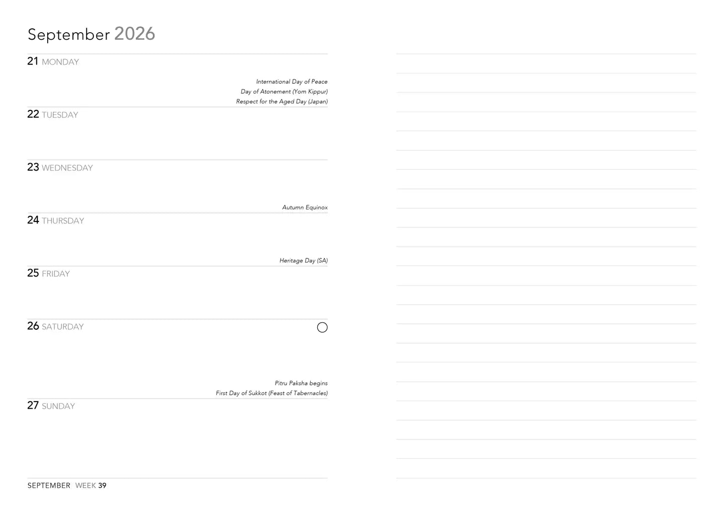 Jade Mosinski: Botanical Bee 2026 Luxury Diary Planner - Pag: Flame Tree Calendars