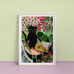 Laden Sie das Bild in den Galerie-Viewer, Catisse and the Goldfish Cat Art Print
