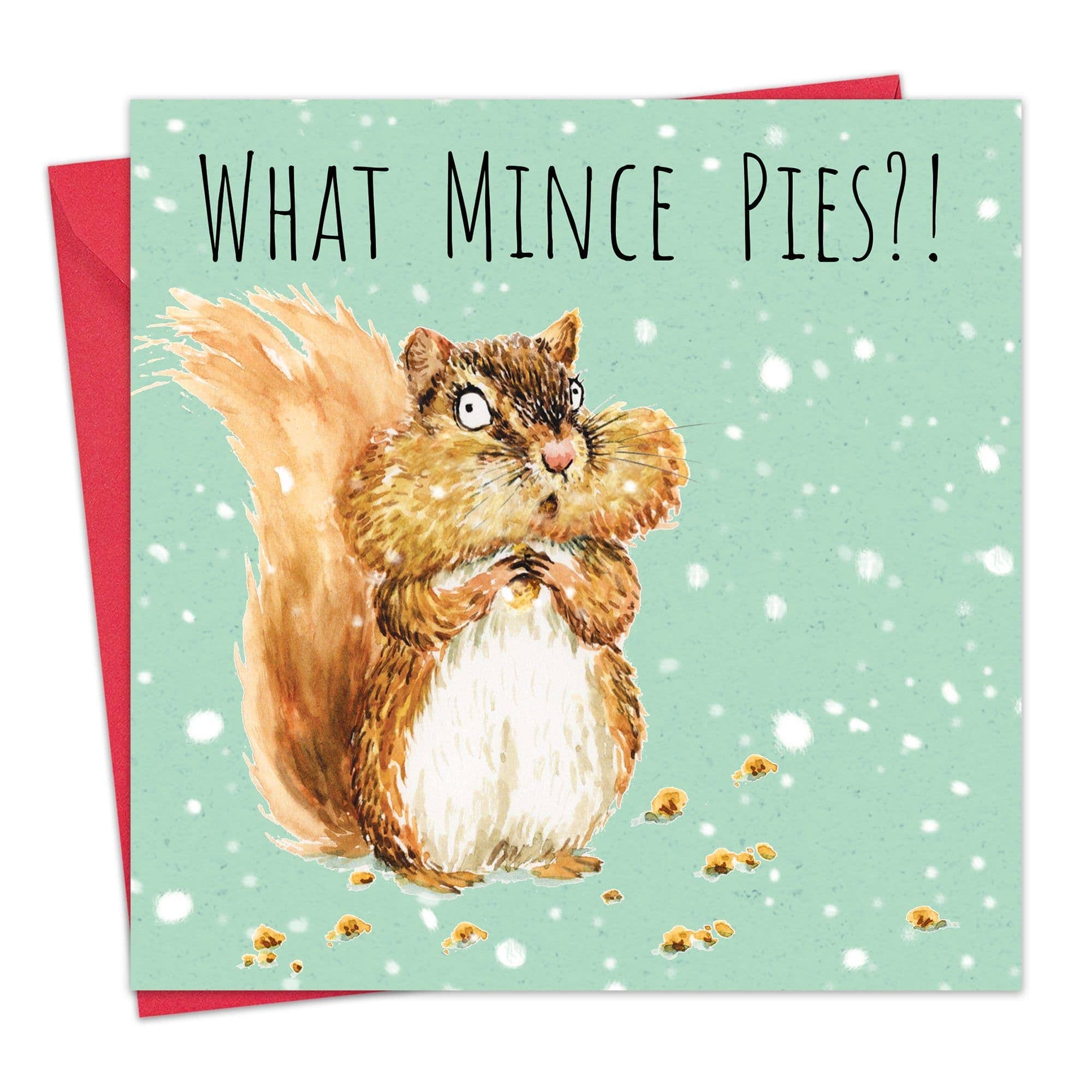 Chipmunk Mince Pies - Funny Christmas Card