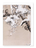 Load image into Gallery viewer, MONKEYS IN PINE TREES (1853): Japanese Greeting Card
