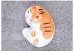 Carica l&#39;immagine nel visualizzatore di Gallery, Gohobi Ceramic Lucky Cat Chopstick Rest: Orange
