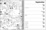 Carica l'immagine nel visualizzatore di Gallery, PEANUTS® 2027 Monthly/Weekly Coloring Calendar with Stickers: AMP Calendars
