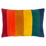 Load image into Gallery viewer, Rainbow Striped Cushion Jewels: Jewels / Cover Only / 30 x 50cm
