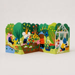 Laden Sie das Bild in den Galerie-Viewer, Gardening Allotment Big Concertina Card by Isa Pirracas
