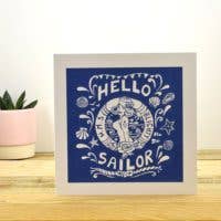 Hello Sailor Greetings Card