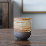 Load image into Gallery viewer, Gohobi Ceramic Japanese style white/brown teacup
