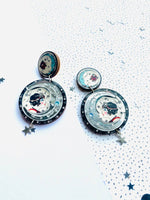 Load image into Gallery viewer, Whimsical Moon Dangle Earrings
