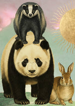 画像をギャラリービューアに読み込む, Panda Badger and Hare - Madame Treacle

