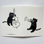 Laden Sie das Bild in den Galerie-Viewer, Jazz Cats Card - Trumpet and Cello Takako Copeland
