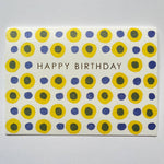 Load image into Gallery viewer, Happy Birthday Dots in Yellow and Blue

