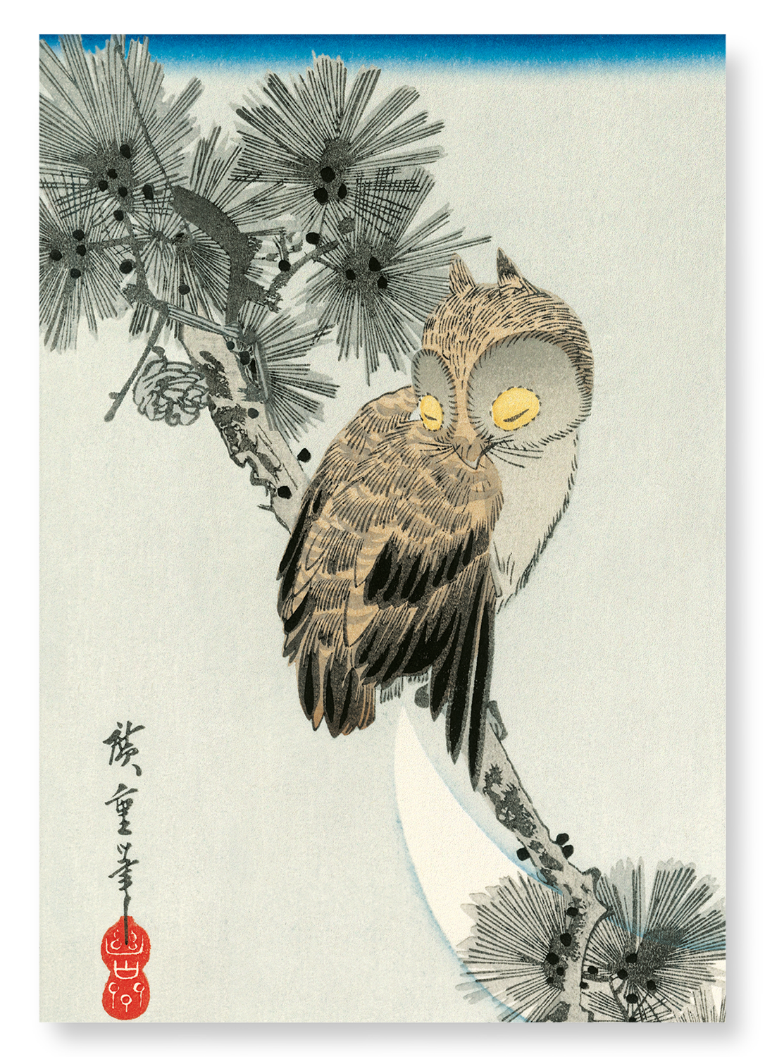 OWL: Japanese Art Print: A4