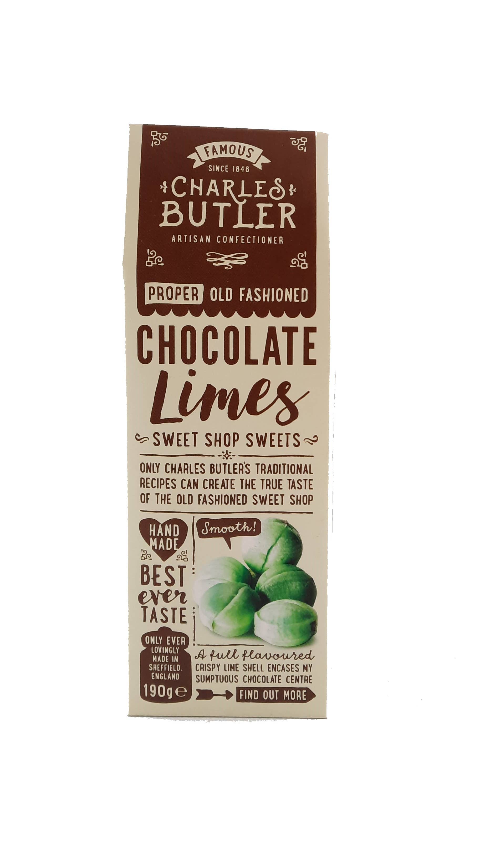 Charles Butler Chocolate Limes 190g