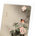 Load image into Gallery viewer, STONECHAT BIRD: Japanese Greeting Card
