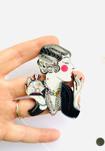 Load image into Gallery viewer, Unusual Art Deco Retro Style Acrylic Brooch
