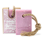 Load image into Gallery viewer, 150g Soap On A Rope - Tea &amp; Roses
