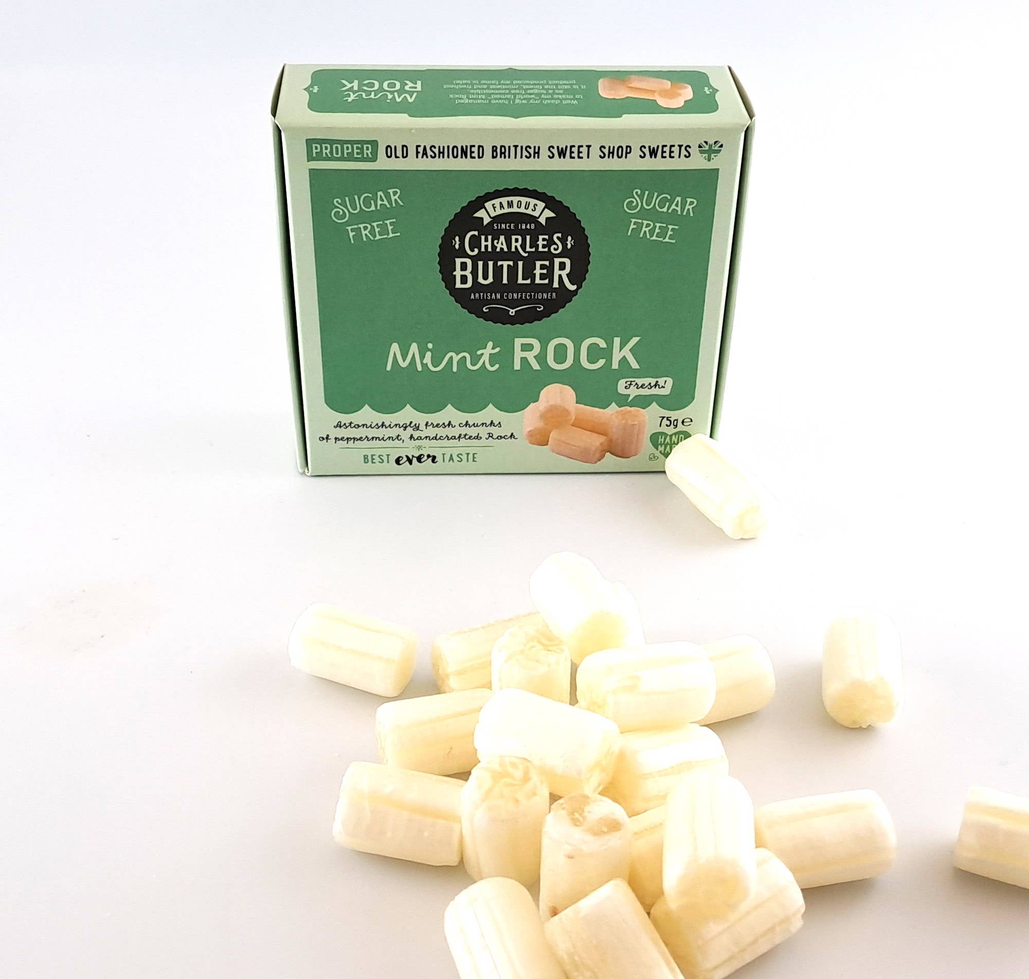 Charles Butler Sugar Free Mint Rock 75g