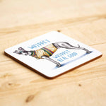 Laden Sie das Bild in den Galerie-Viewer, Whippet Coaster - Dog Drinks Coaster by Bewilderbeest
