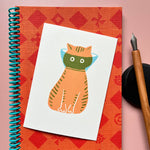 画像をギャラリービューアに読み込む, Orange Cat Wearing Cone Takako Copeland
