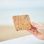 Laden Sie das Bild in den Galerie-Viewer, Natural Cork Credit Card Holder: Multi-Colored
